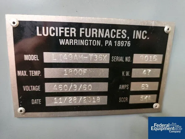 LUCIFER 1800 F FURNACE - LI49AM-T36X