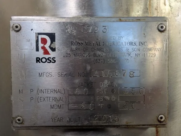 ROSS 10 GALLONS 10 GALLON ROSS PVM-10 PLANETARY MIXER - PVM-10
