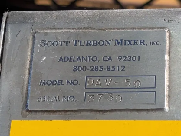 SCOTT TURBON 50 GALLONS 50 GALLON SCOTT TURBON DAV-50 PLANETARY MIXER - DAV-50