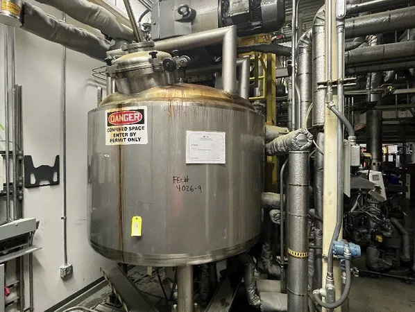 650 Gal SFI Twin Motion Kettle, 304 S/S, 15/150#