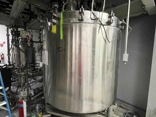 500 Gal Lee Double Motion Vacuum Kettle, 304 S/S, 20/100#