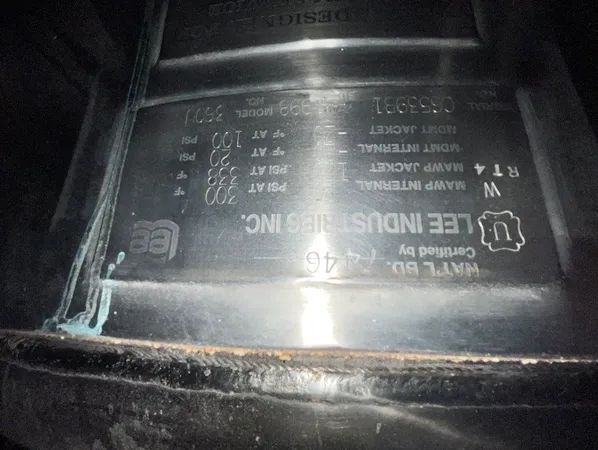 360 Gal Lee Reactor, 304 S/S, 20/100#