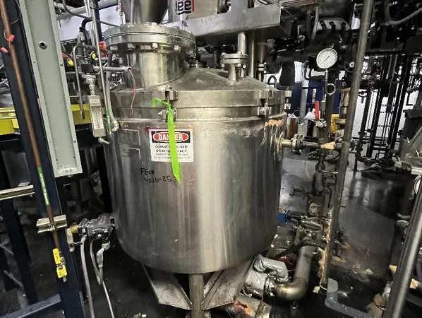 175 Gal Lee Double Motion Vacuum Kettle, S/S, 20/100#