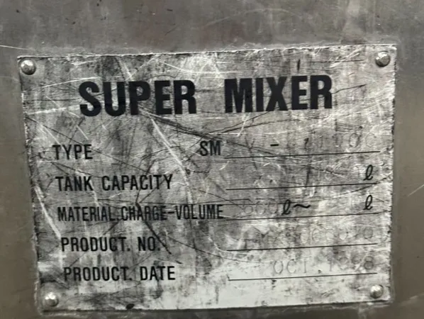 KAWATA HIGH INTENSITY MIXER