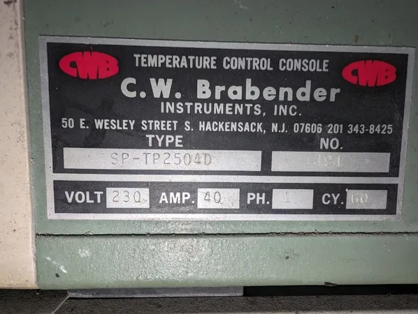 BRABENDER PLASTICORDER