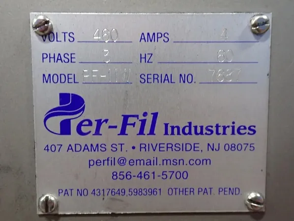 Per-Fil Powder Filler, Model PF-11W