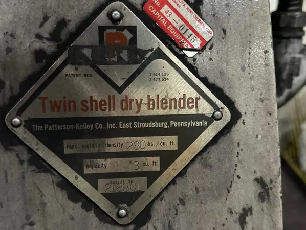 3 Cu Ft P-K Twin Shell Blender, S/S
