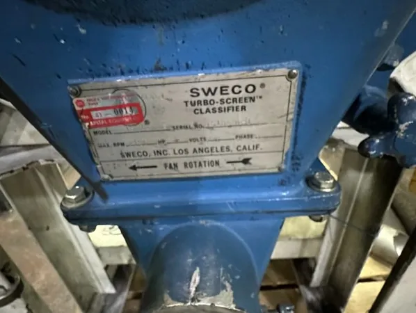 18" Sweco Turbo-Screen Classifier, Model TS-18